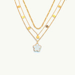 Gleaming Hearts Gold Plated Necklace