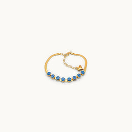 Multiple Evil Eye Gold Plated Bracelet