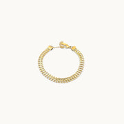 Bold Aura Gold Plated Bold Chain Bracelet