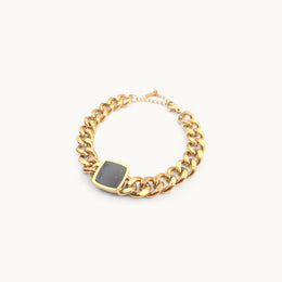 Grandeur Link Gold Plated Bold Chain Bracelet