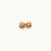SpiraTwist Gold Plated Stud Earrings