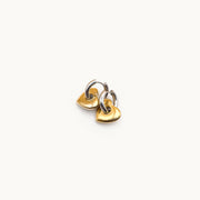 Linked Hearts Gold & Silver Plated Hoop Earrings