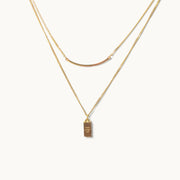 Aurora Duo Gold Plated Necklace