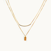 Aurora Duo Gold Plated Necklace