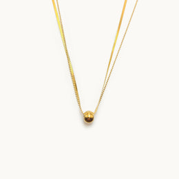 Prism Spark Gold Plated Necklace