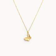 Trinity Butterfly Gold Plated Necklace