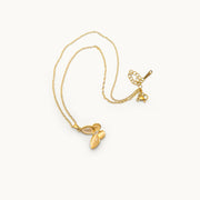 Trinity Butterfly Gold Plated Necklace