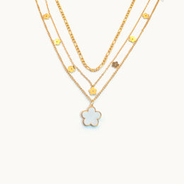 Gleaming Hearts Gold Plated Necklace