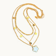 Gleaming Hearts Gold Plated Necklace