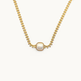 Celestial Duo Gold Plated Necklace