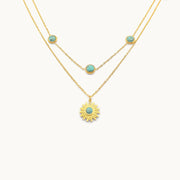 Whispering Glow Gold Plated Necklace