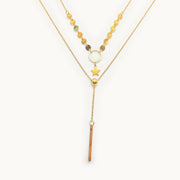 Enchanted Infinity Rings Gold Plated Necklace