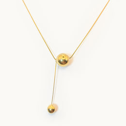 Gleaming Lustre Gold Plated Necklace