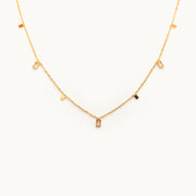 Serene Emblem Gold Plated Necklace
