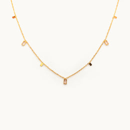 Serene Emblem Gold Plated Necklace