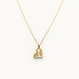 Twilight Hearts Gold Plated Necklace