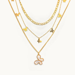 Opulent Butterfly Gold Plated Necklace