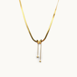 Velour Butterfly Gold Plated Necklace