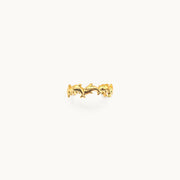Dolphin Dance Gold plated Ring
