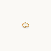 Whispering Wave Gold Plated Ring
