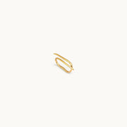 Twin Arc Gold Plated Ring