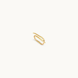 Twin Arc Gold Plated Ring
