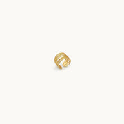 Hitched Halo Gold Plated Ring